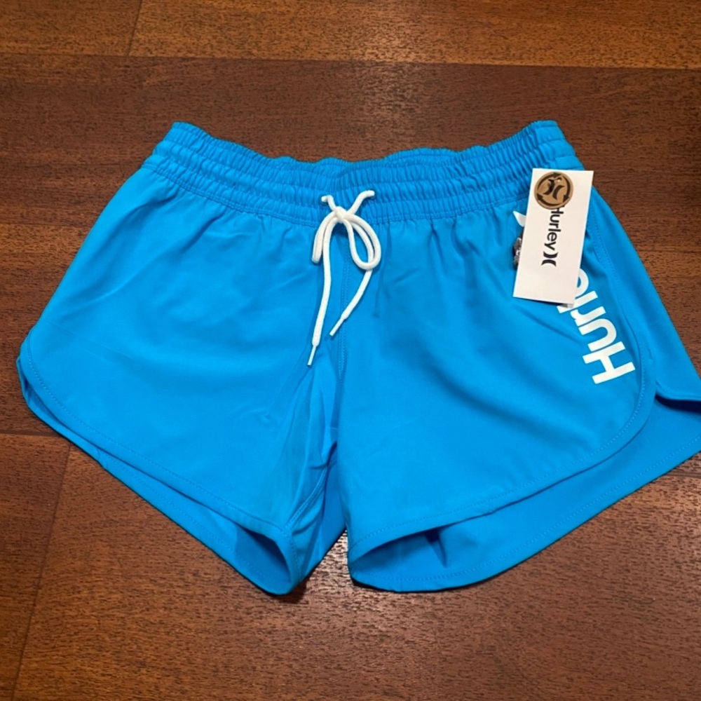 (A111)Hurley Women's Vibrant Blue Athletic Shorts Size XS NWTS